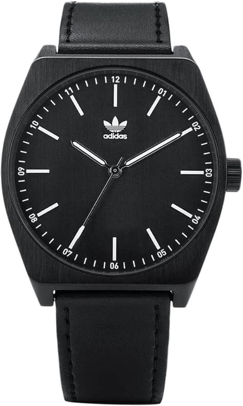 Adidas Herren Analog Quarz Uhr mit Leder Armband Z05